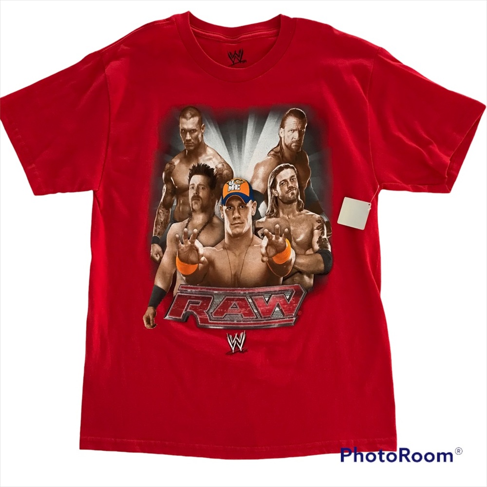 WWE new red Tshirt John Sena XXL kids wrestling